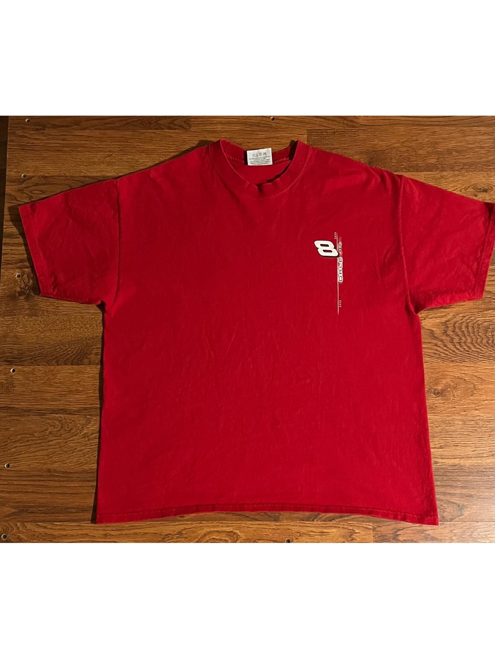 Vintage Dale Jr #8 Red Racing T-Shirt Large